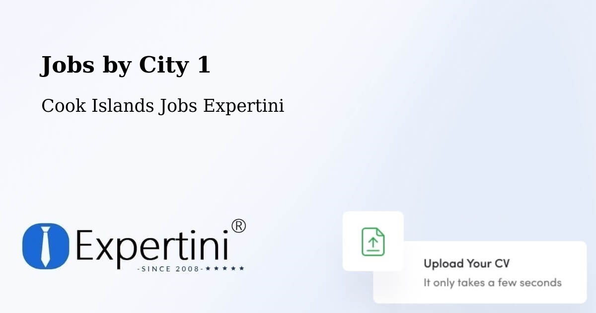 City Jobs in Cook Islands - Expertini